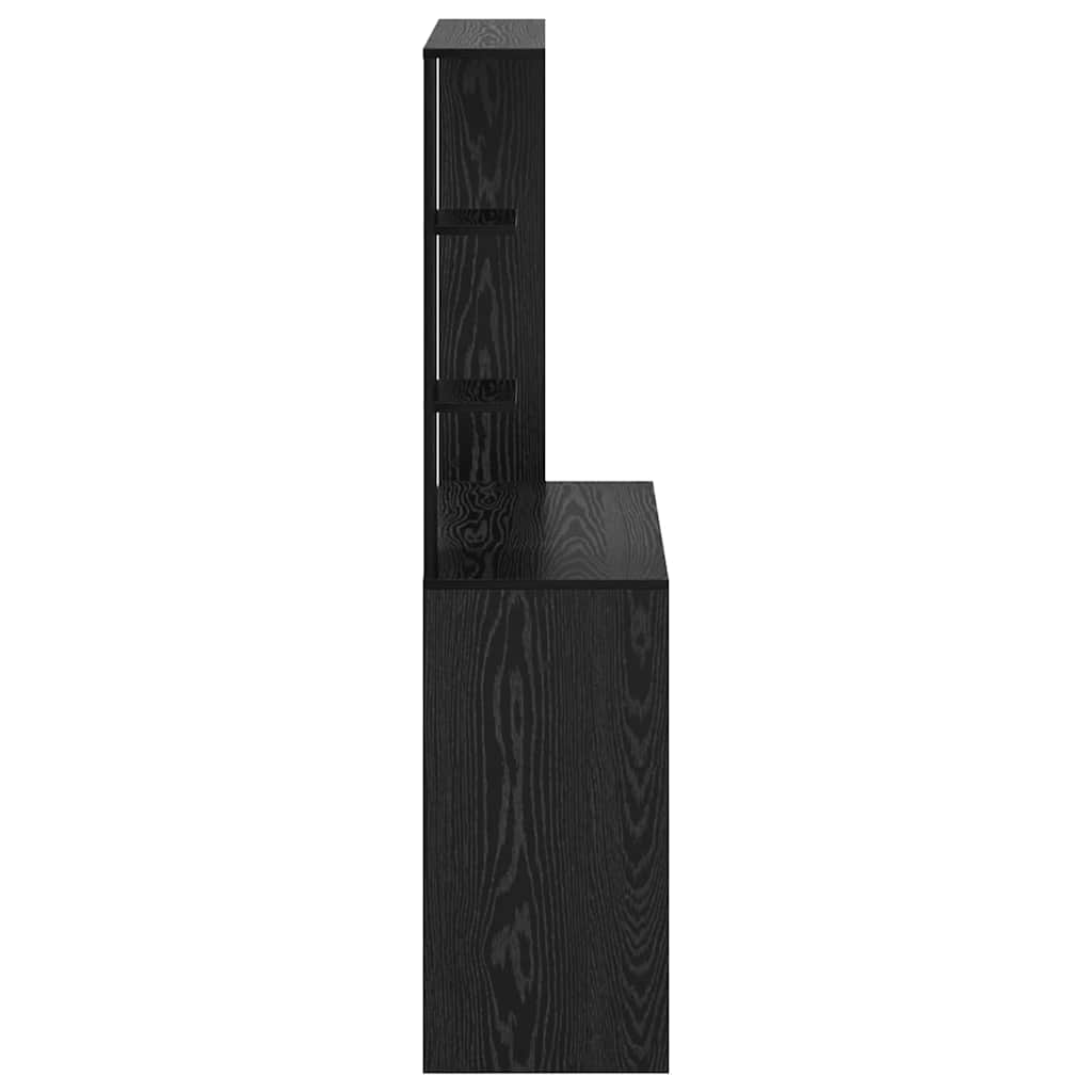 Desk Black Oak Engineered Wood 78.5 x 37 x 154.5 cm