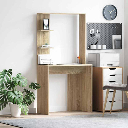 Desk Sonoma Oak Engineered Wood 78.5 x 37 x 154.5 cm