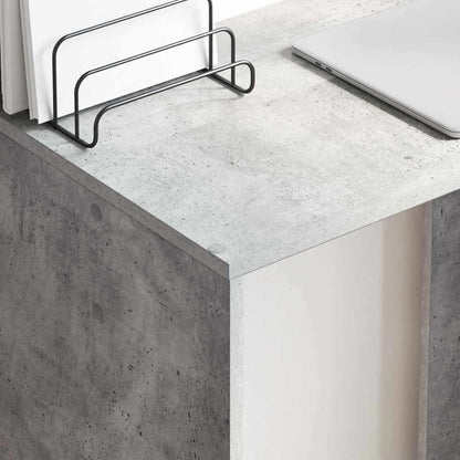 Desk Concrete Grey Engineered Wood 78.5 x 37 x 154.5 cm