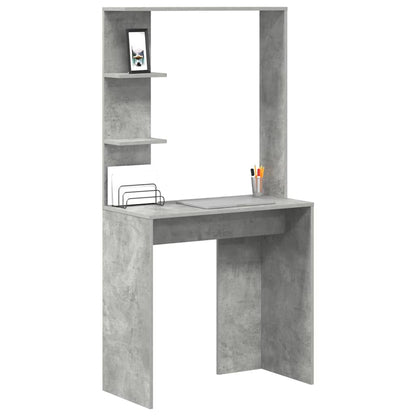 Desk Concrete Grey Engineered Wood 78.5 x 37 x 154.5 cm
