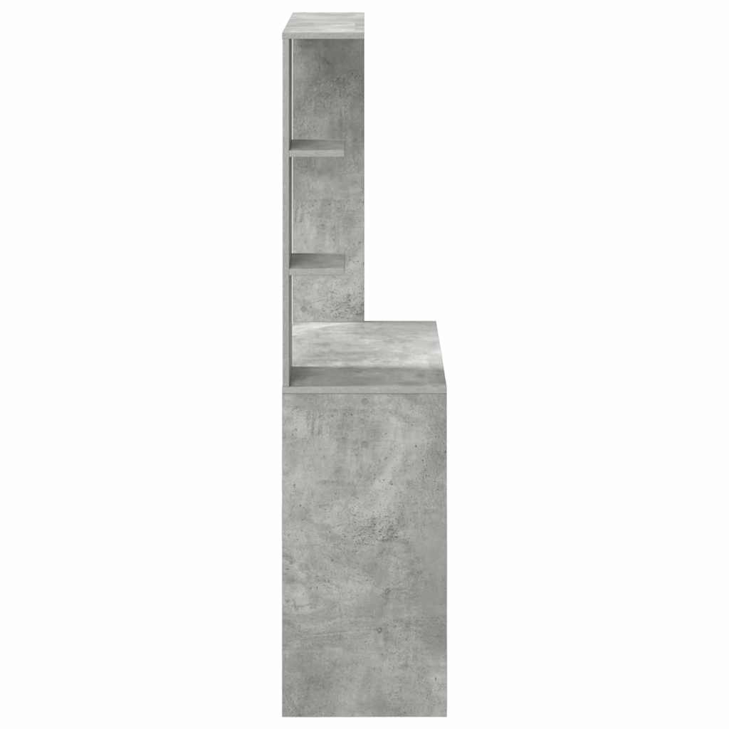 Desk Concrete Grey Engineered Wood 78.5 x 37 x 154.5 cm