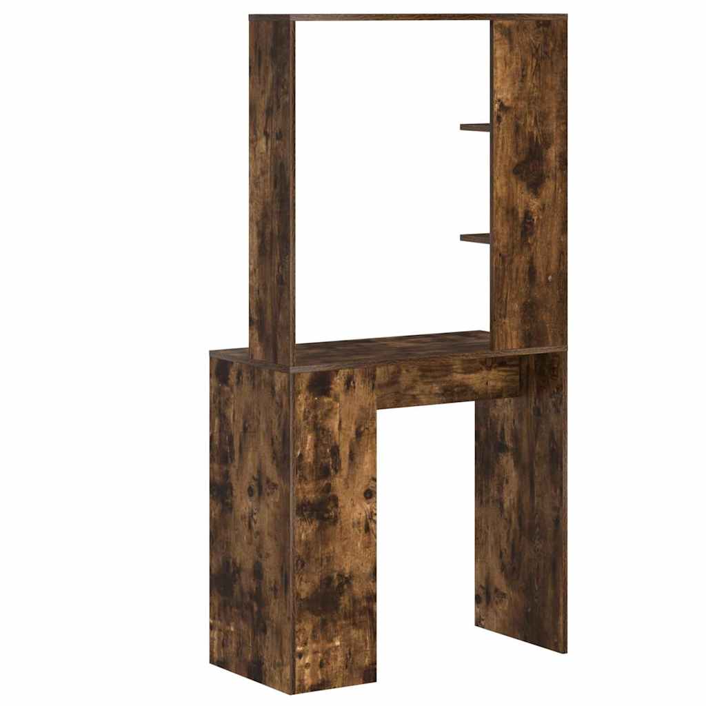 Desk Smoked Oak Engineered Wood 78.5 x 37 x 154.5 cm