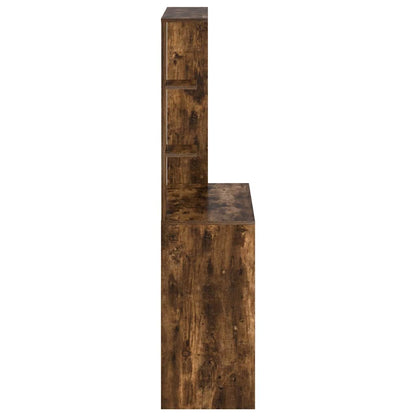 Desk Smoked Oak Engineered Wood 78.5 x 37 x 154.5 cm