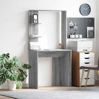 Desk Grey Sonoma Engineered Wood 78.5 x 37 x 154.5 cm