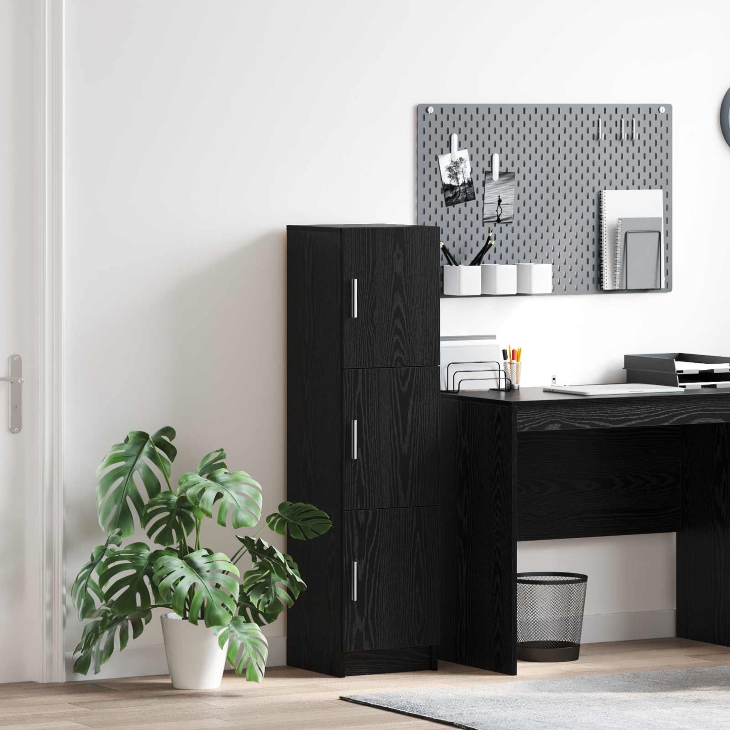 Highboard Black Oak 31.5 x 32 x 122.5 cm