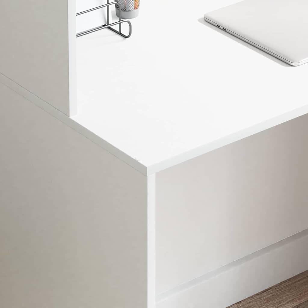 Desk White 102 x 50 x 124 cm Engineered Wood