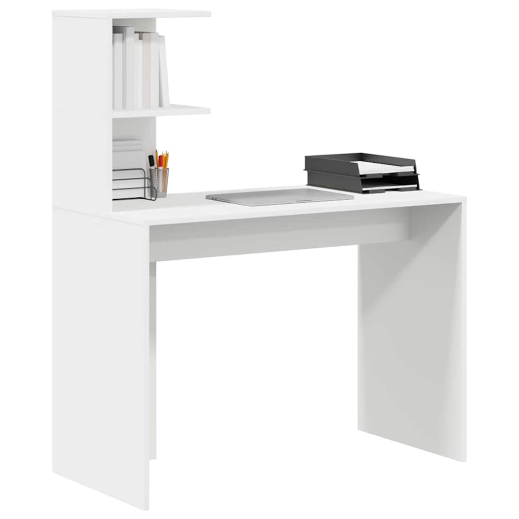 Desk White 102 x 50 x 124 cm Engineered Wood