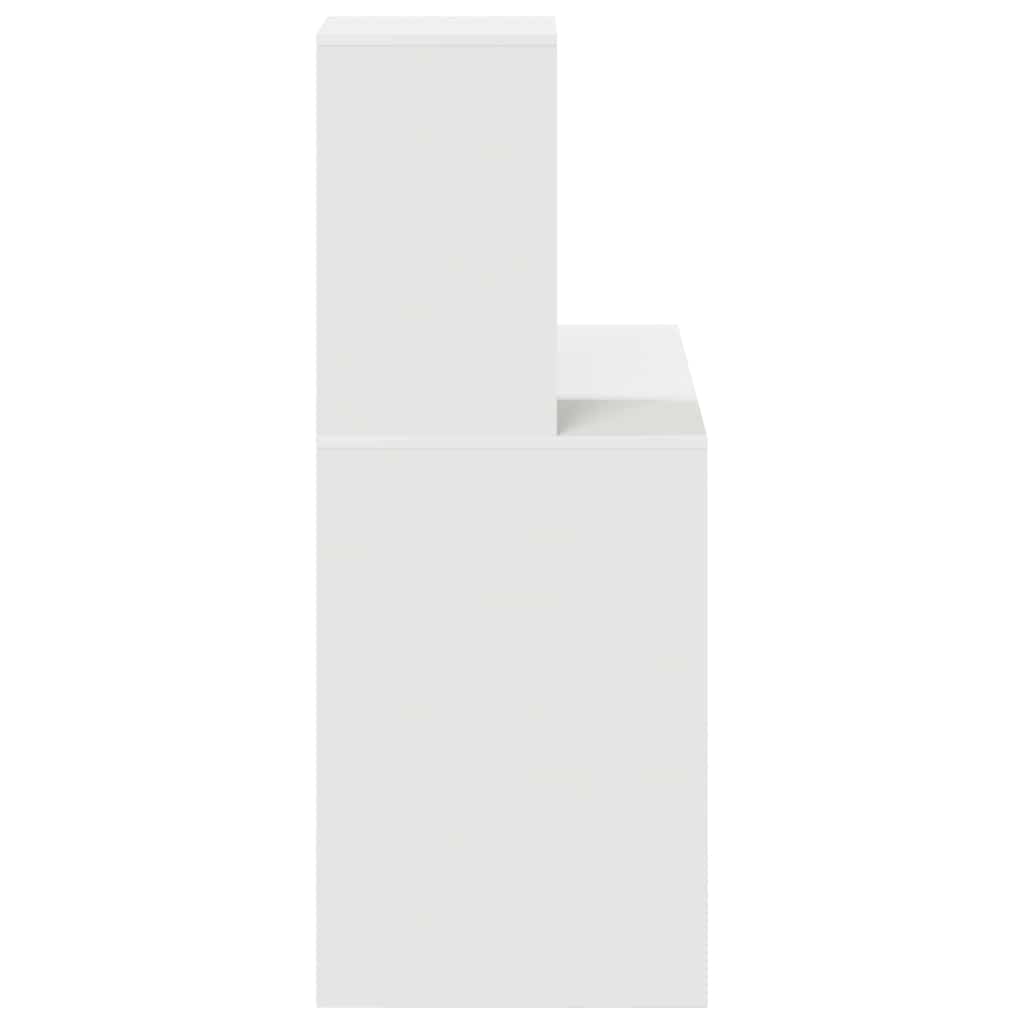 Desk White 102 x 50 x 124 cm Engineered Wood