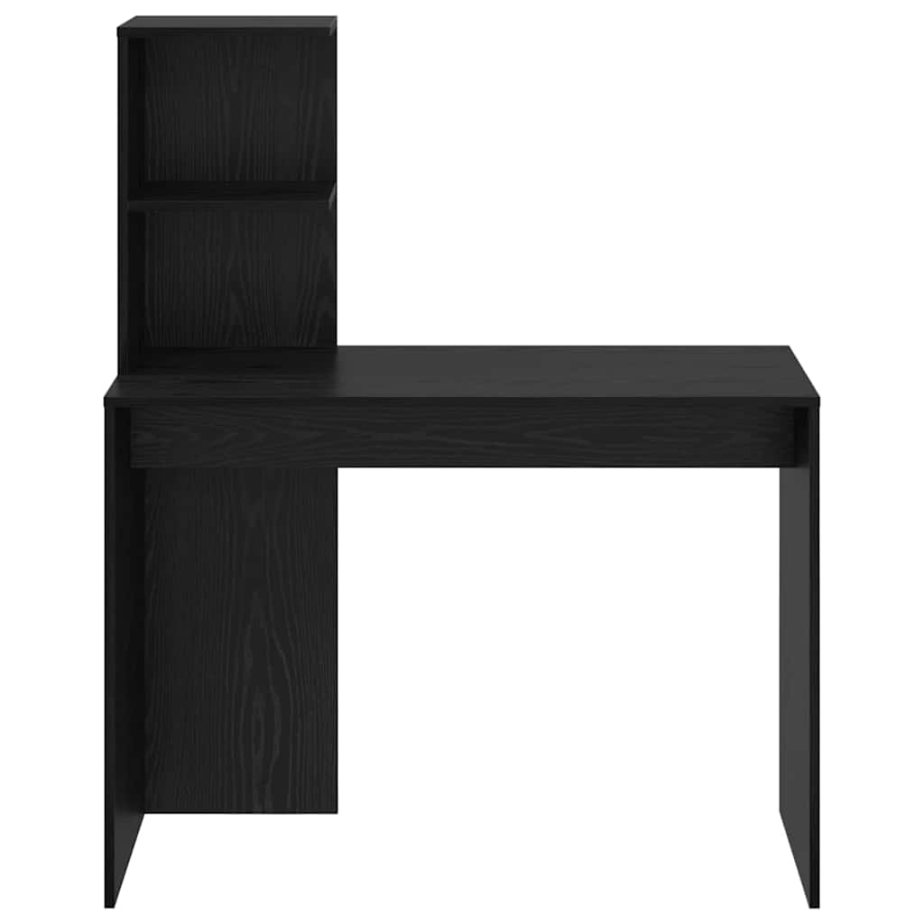 Desk Black Oak 102 x 50 x 124 cm Engineered Wood