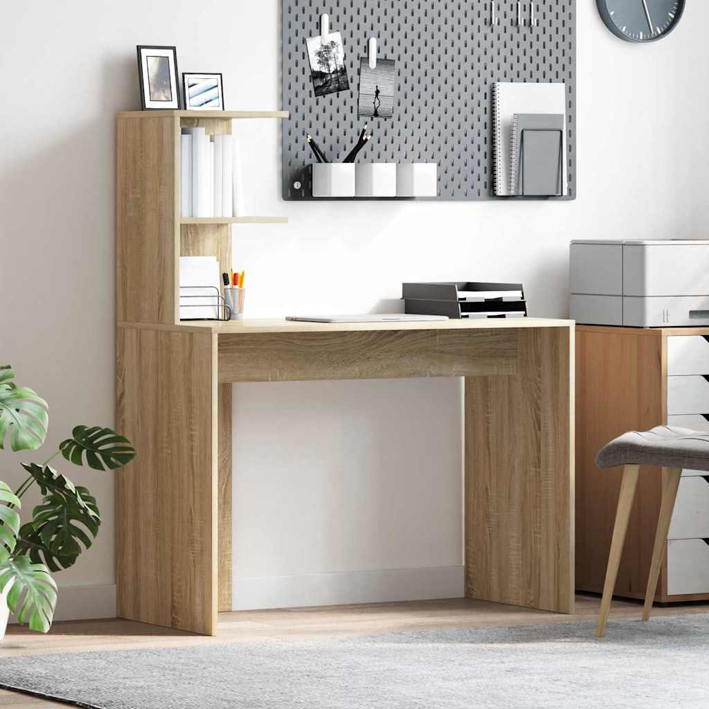 Desk Sonoma Oak 102 x 50 x 124 cm Engineered Wood