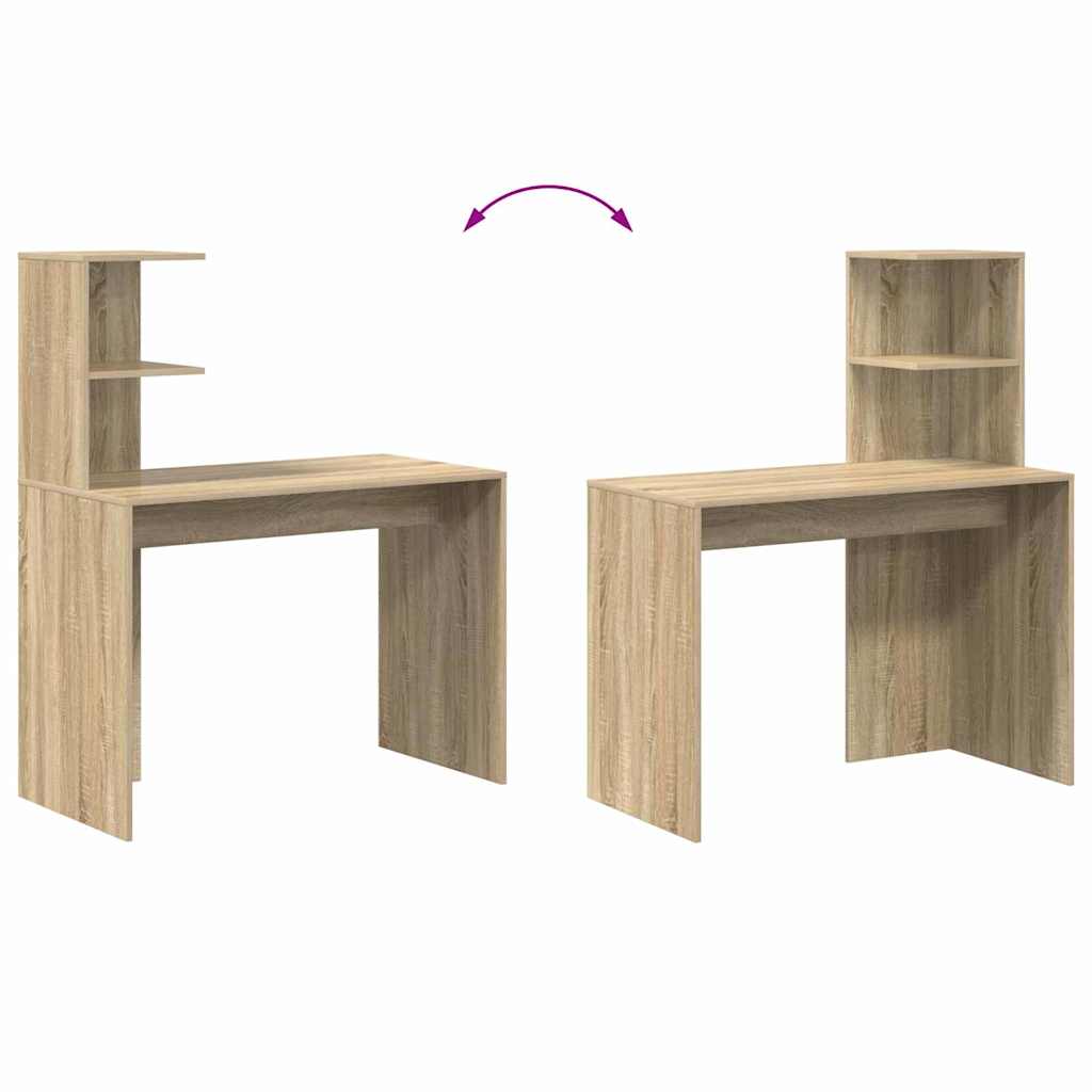 Desk Sonoma Oak 102 x 50 x 124 cm Engineered Wood
