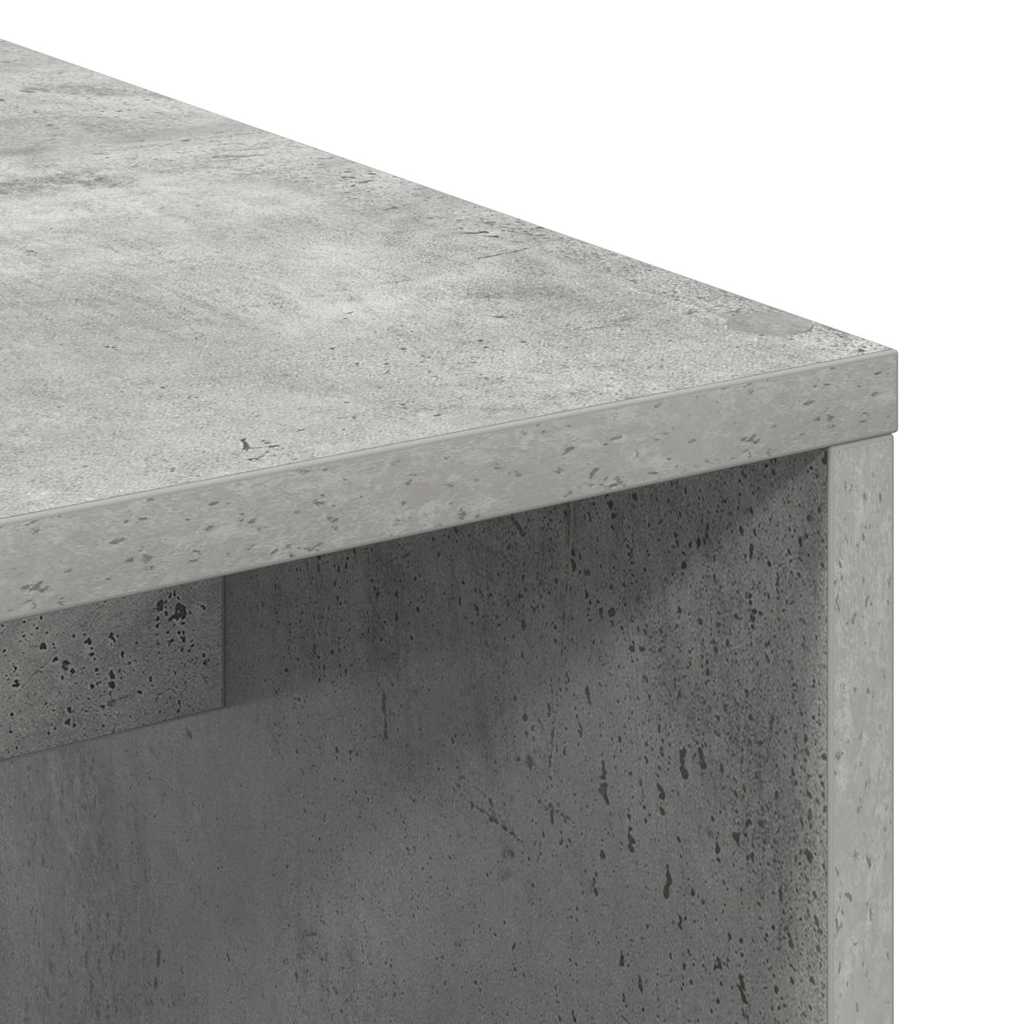 Desk Concrete Grey 102 x 50 x 124 cm Engineered Wood