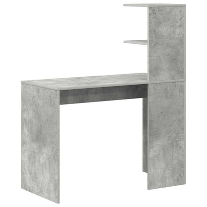 Desk Concrete Grey 102 x 50 x 124 cm Engineered Wood