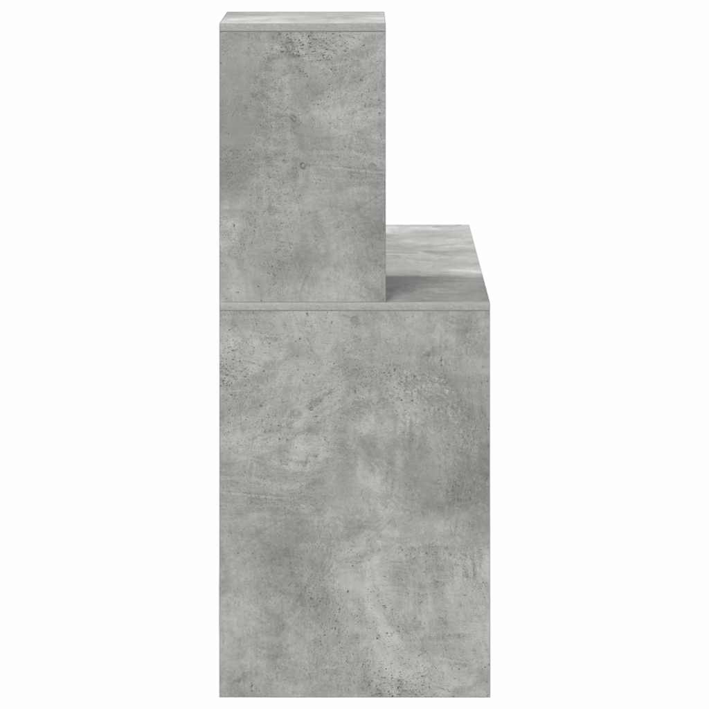 Desk Concrete Grey 102 x 50 x 124 cm Engineered Wood
