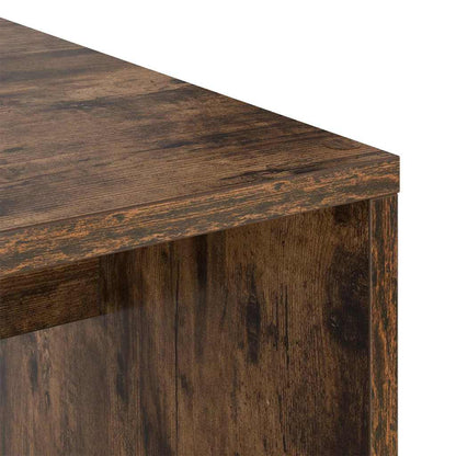 Desk Smoked Oak 102 x 50 x 124 cm Engineered Wood