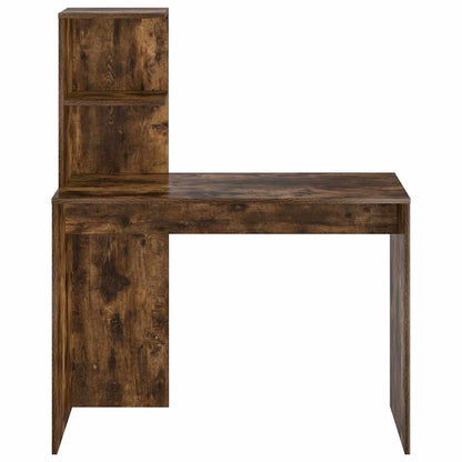 Desk Smoked Oak 102 x 50 x 124 cm Engineered Wood