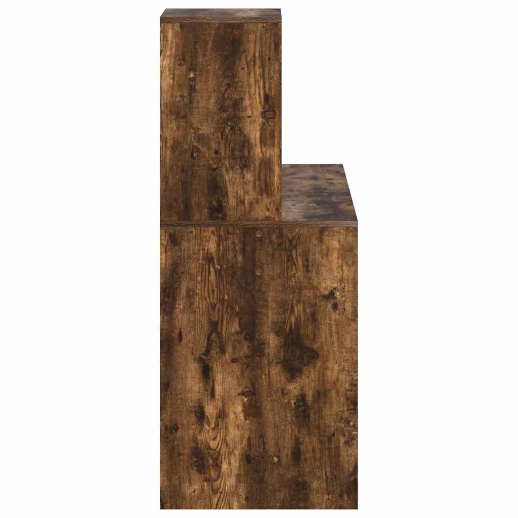 Desk Smoked Oak 102 x 50 x 124 cm Engineered Wood