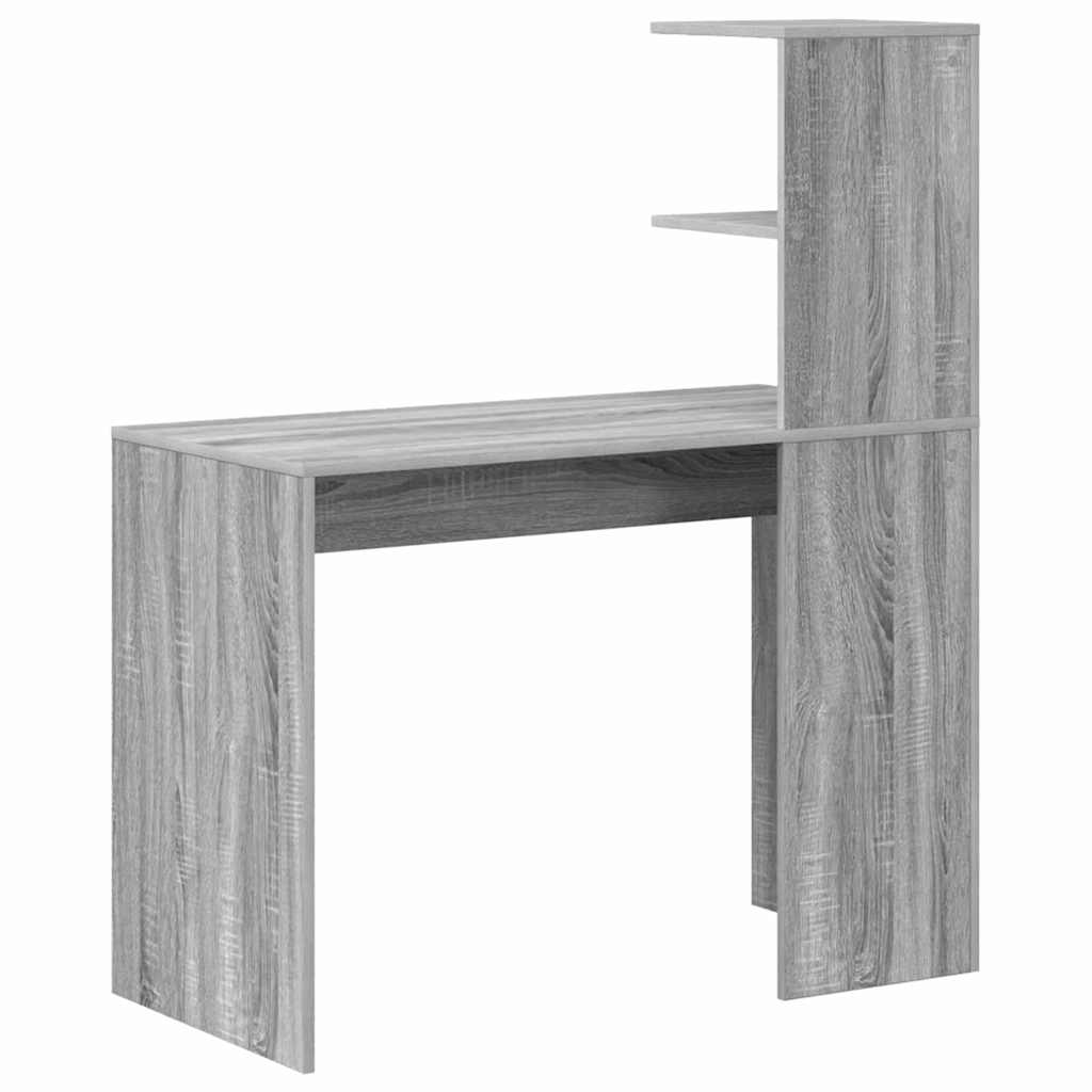 Desk Grey Sonoma 102 x 50 x 124 cm Engineered Wood