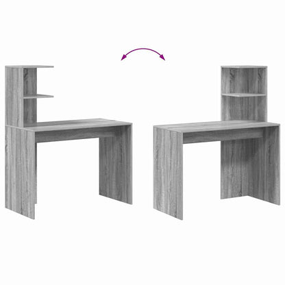 Desk Grey Sonoma 102 x 50 x 124 cm Engineered Wood