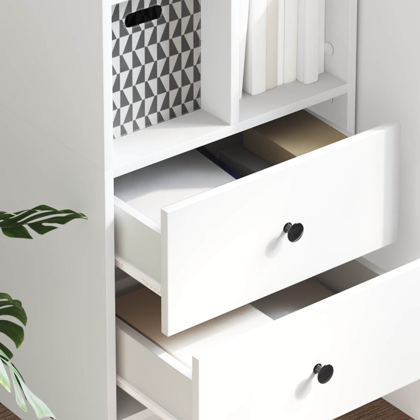 Highboard with Drawer White 45.5 x 34 x 127 cm