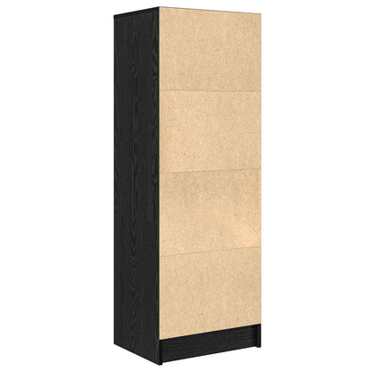 Highboard with Drawer Black Oak 45.5 x 34 x 127 cm