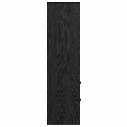 Highboard with Drawer Black Oak 45.5 x 34 x 127 cm