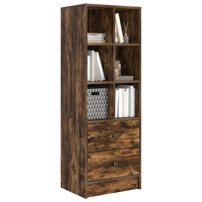 Highboard with Drawer Smoked Oak 45.5 x 34 x 127 cm