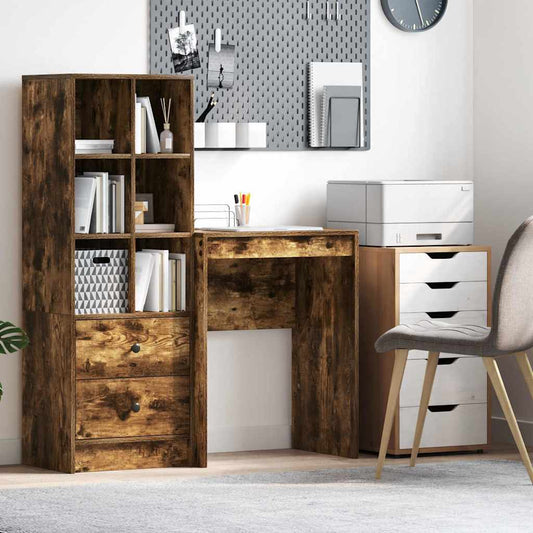 Desk Smoked Oak 60 x 40 x 76 cm