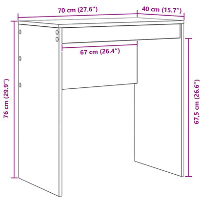 Desk Concrete Grey 70 x 40 x 76 cm
