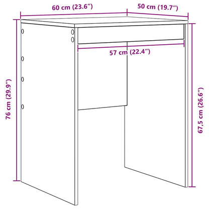 Desk Grey Sonoma 60 x 50 x 76 cm