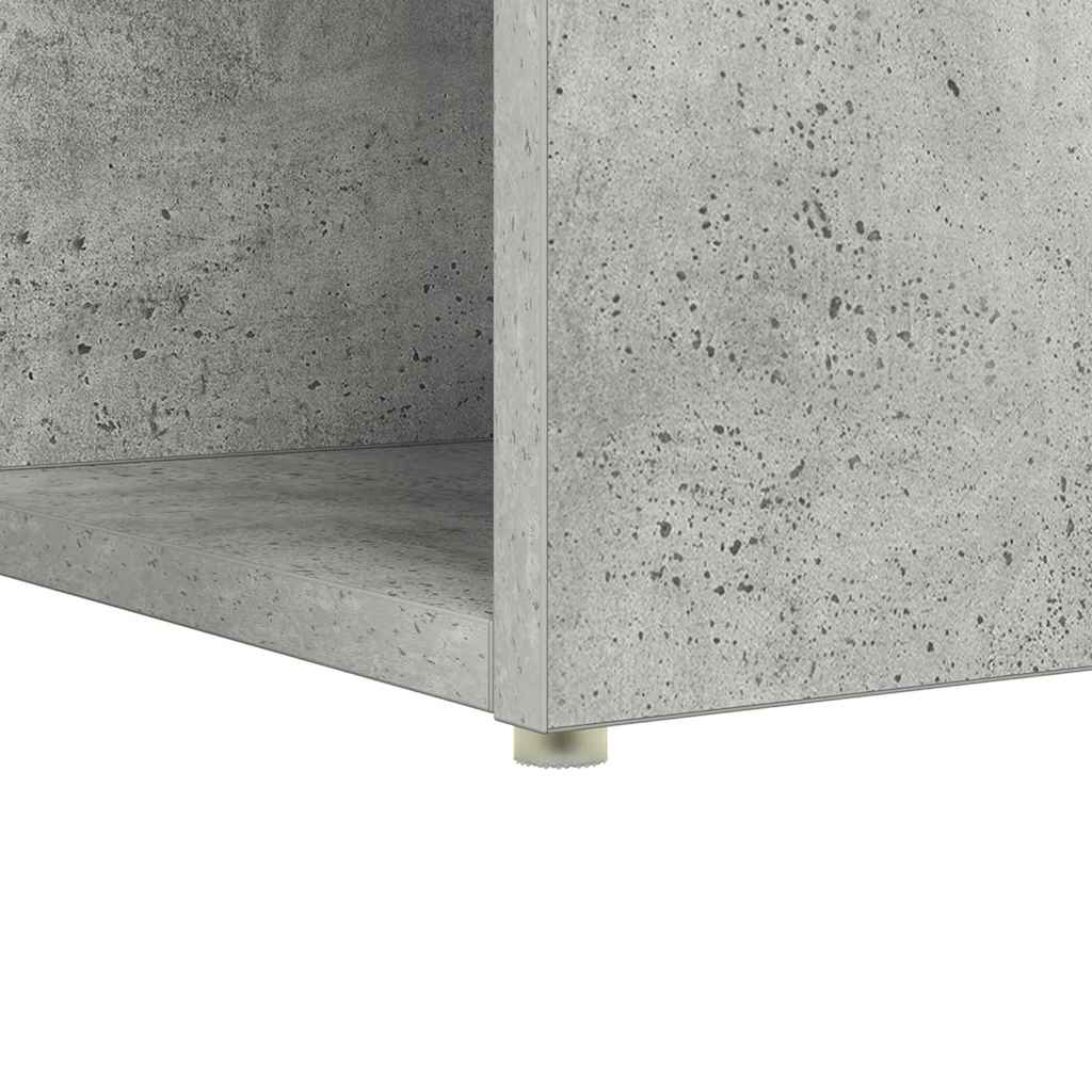 Desk Concrete Grey 108 x 55 x 103.5 cm Engineered Wood
