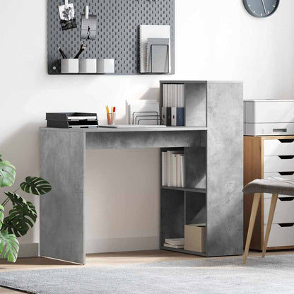Desk Concrete Grey 108 x 55 x 103.5 cm Engineered Wood