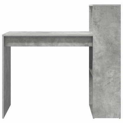 Desk Concrete Grey 108 x 55 x 103.5 cm Engineered Wood
