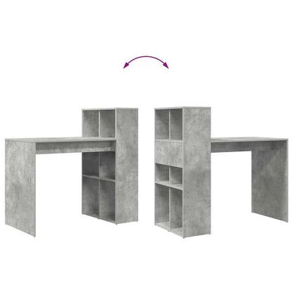 Desk Concrete Grey 108 x 55 x 103.5 cm Engineered Wood