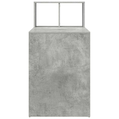 Desk Concrete Grey 108 x 55 x 103.5 cm Engineered Wood