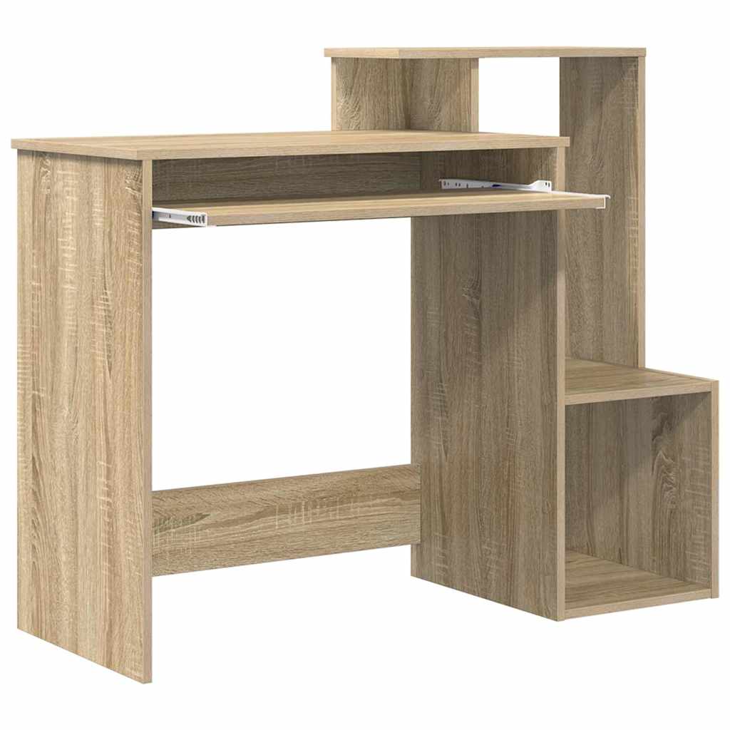 Desk with Drawer Sonoma Oak 106 x 41 x 88.5 cm Engineered Wood