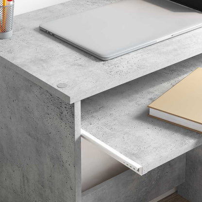 Desk Concrete Grey 106 x 41 x 88.5 cm Engineered Wood