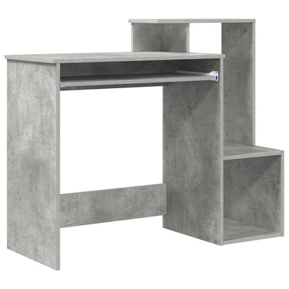 Desk Concrete Grey 106 x 41 x 88.5 cm Engineered Wood