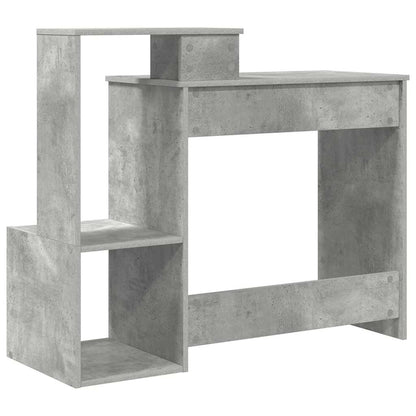 Desk Concrete Grey 106 x 41 x 88.5 cm Engineered Wood