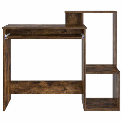 Desk with Drawer Smoked Oak 106 x 41 x 88.5 cm Engineered Wood