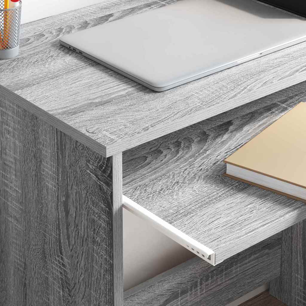 Desk with Drawer Grey Sonoma 106 x 41 x 88.5 cm Engineered Wood