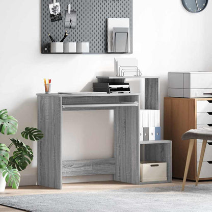 Desk with Drawer Grey Sonoma 106 x 41 x 88.5 cm Engineered Wood