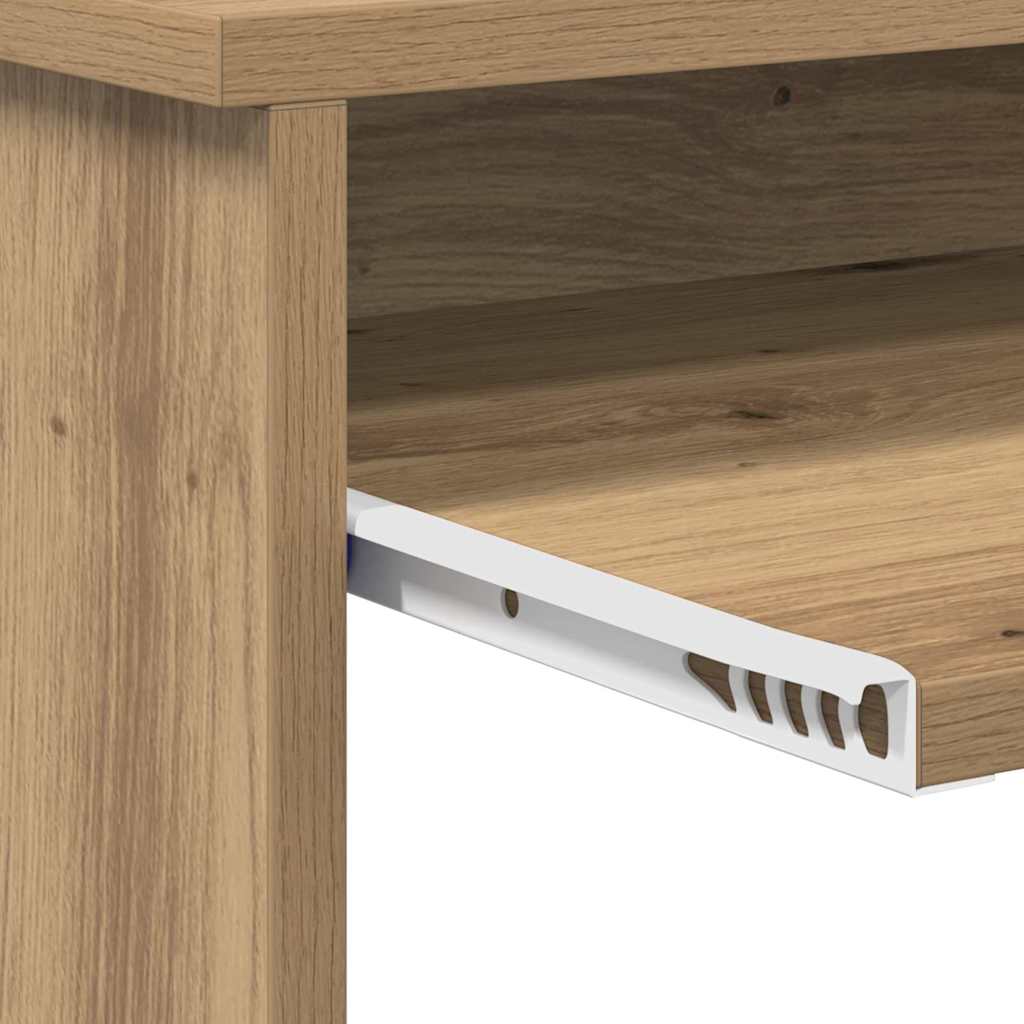 Desk with Drawer Artisan Oak 106 x 41 x 88.5 cm Engineered Wood