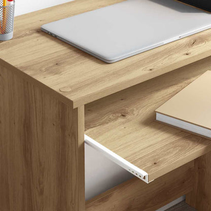 Desk with Drawer Artisan Oak 106 x 41 x 88.5 cm Engineered Wood