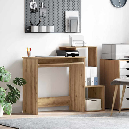 Desk with Drawer Artisan Oak 106 x 41 x 88.5 cm Engineered Wood