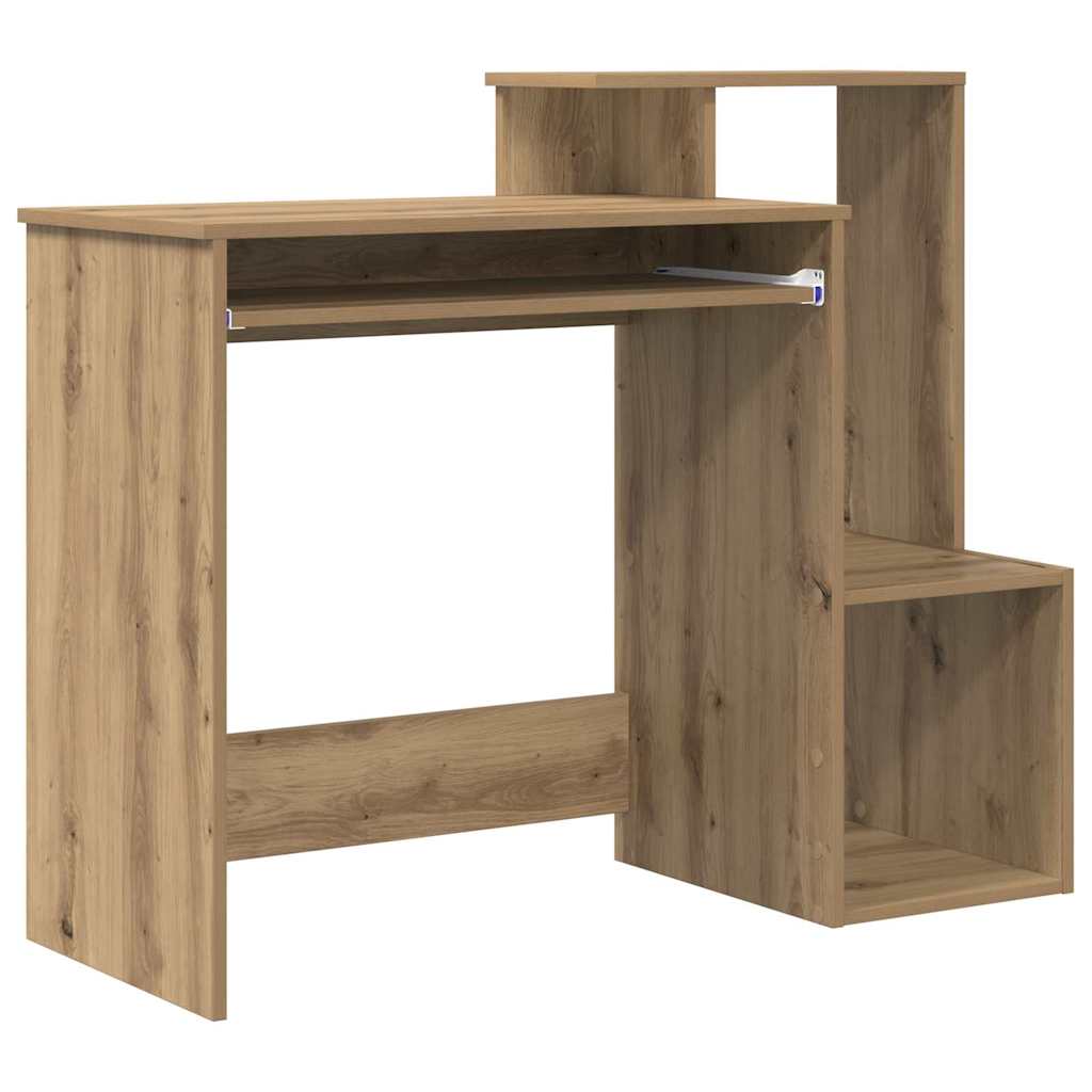 Desk with Drawer Artisan Oak 106 x 41 x 88.5 cm Engineered Wood