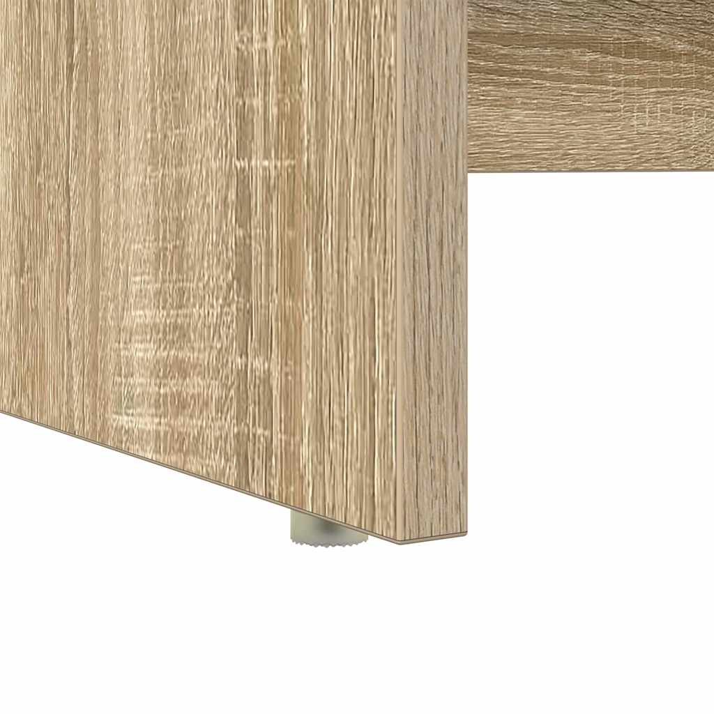 Desk with Shelf Sonoma Oak 120.5 x 44 x 88.5 cm Engineered Wood