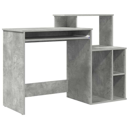 Desk Concrete Grey 120.5 x 44 x 88.5 cm Engineered Wood