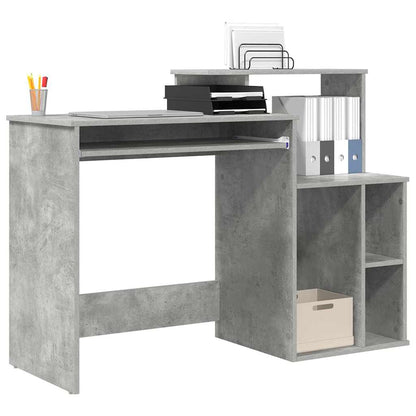 Desk Concrete Grey 120.5 x 44 x 88.5 cm Engineered Wood