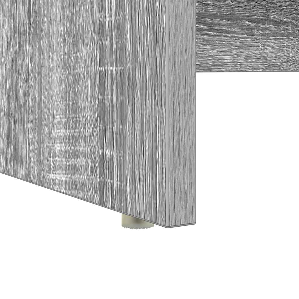 Desk Grey Sonoma 120.5 x 44 x 88.5 cm Engineered Wood